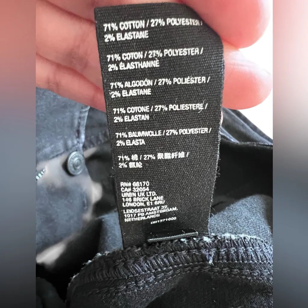 We The Free Women’s Low Rise Wide Leg‎ Black Jeans Size 26 - Image 7