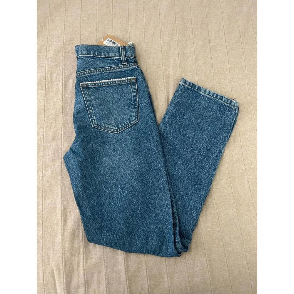 Stardust Straight Leg High Rise Jeans Medium wash - Image 4