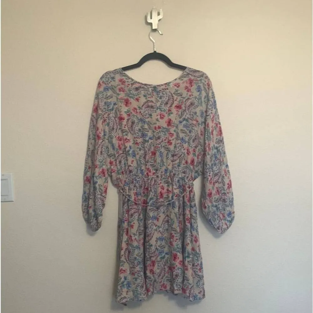 NWT Aura Boho Floral Tassel Mini Dress - Image 2