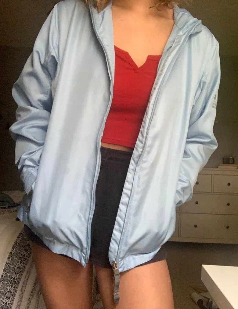 Vintage Light Blue Windbreaker Size M - Image 2