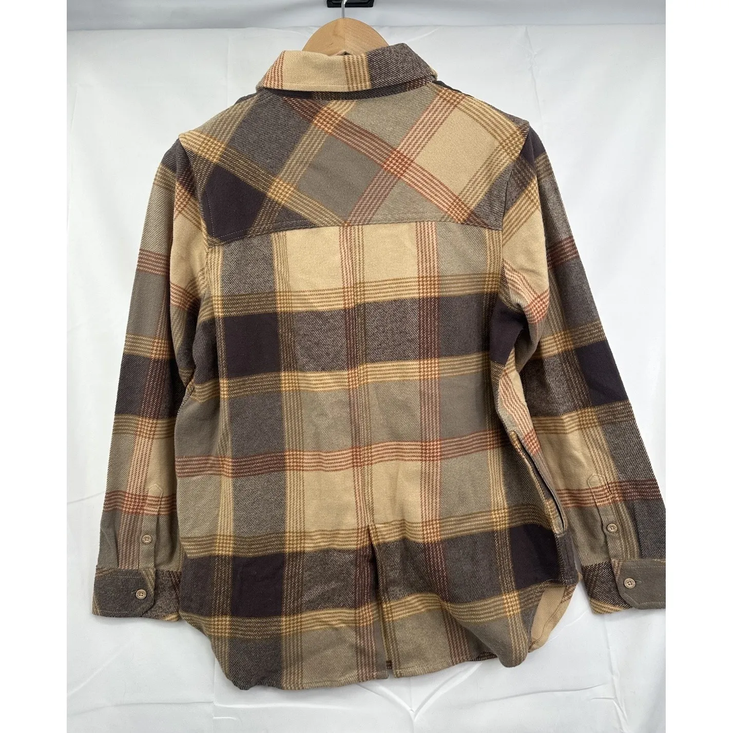 Sierra Nevada Brown Plaid Collared Button Down Flannel New Shirt Women's Size M Size M - Image 5