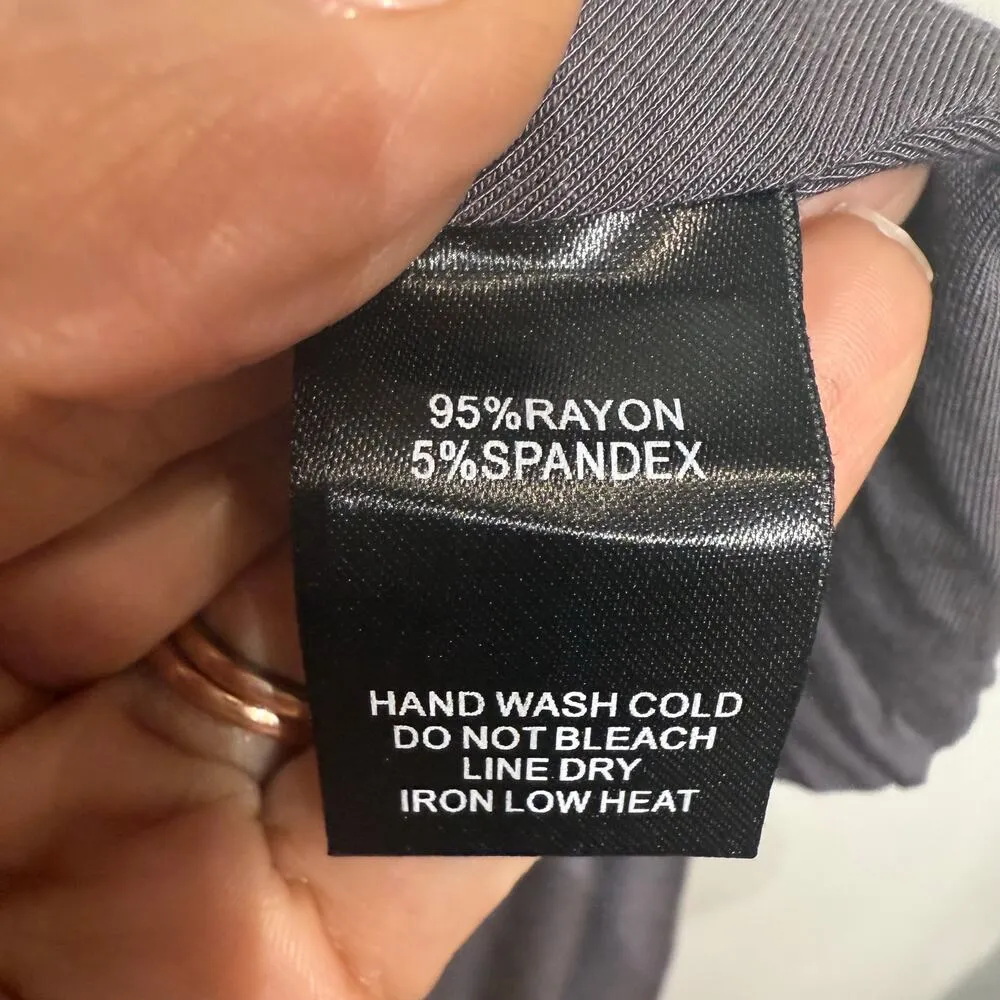 Lulu’s Dark Gray Tricks of the Trade Maxi Dress Sz L NWT - Image 6