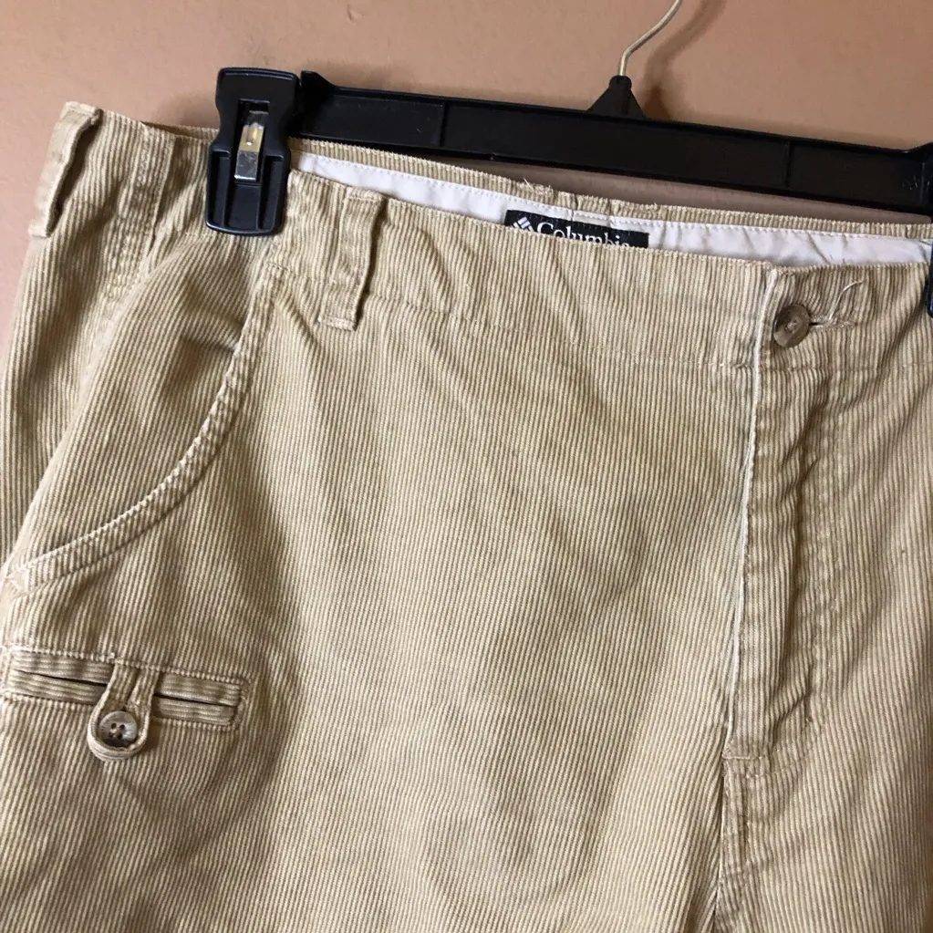 Columbia Edgewater Corded Chino‎ Corduroy Pants Tan Khaki women’s size 14 - Image 3
