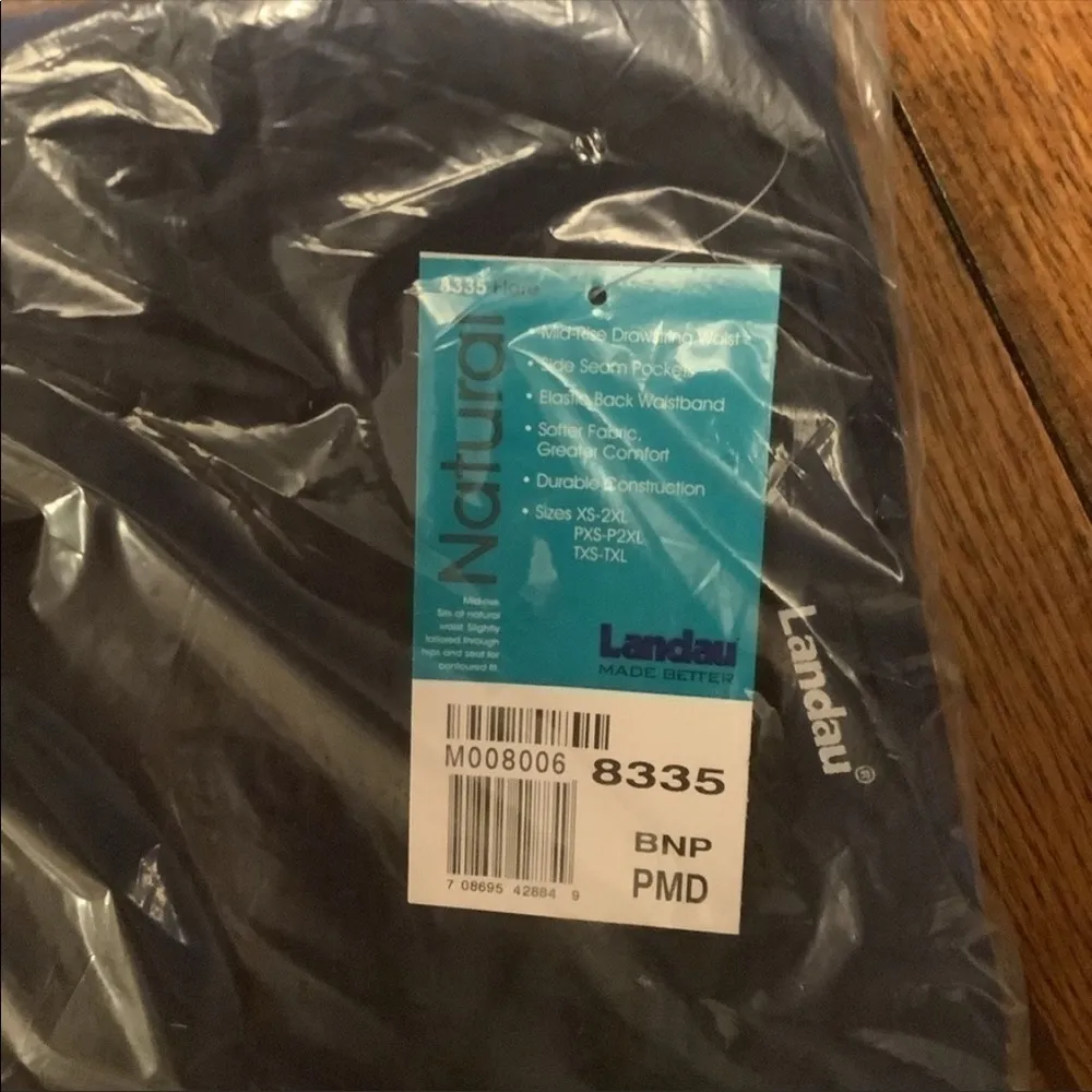 LANDAU Classic Relaxed Fit Scrub Pants 8335 Blue Size undefined - Image 6