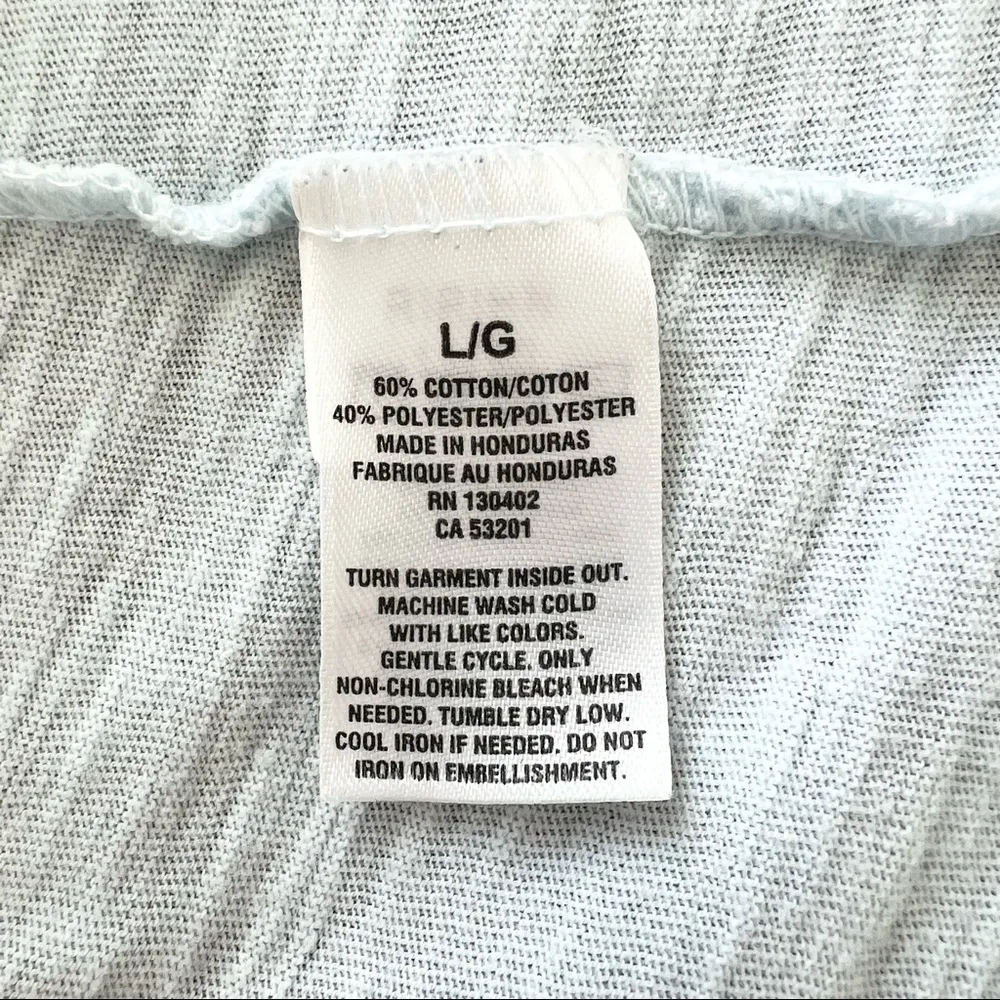 Aeropostale Light Blue New York City Skyline Graphic Tee Short Sleeves L - Image 6