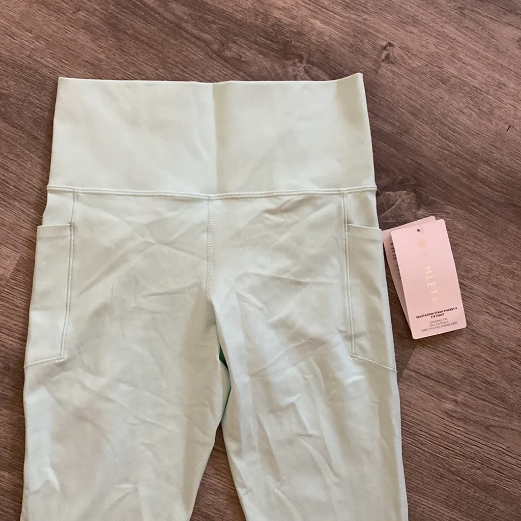 Athleta Mint Green Leggings - Image 3