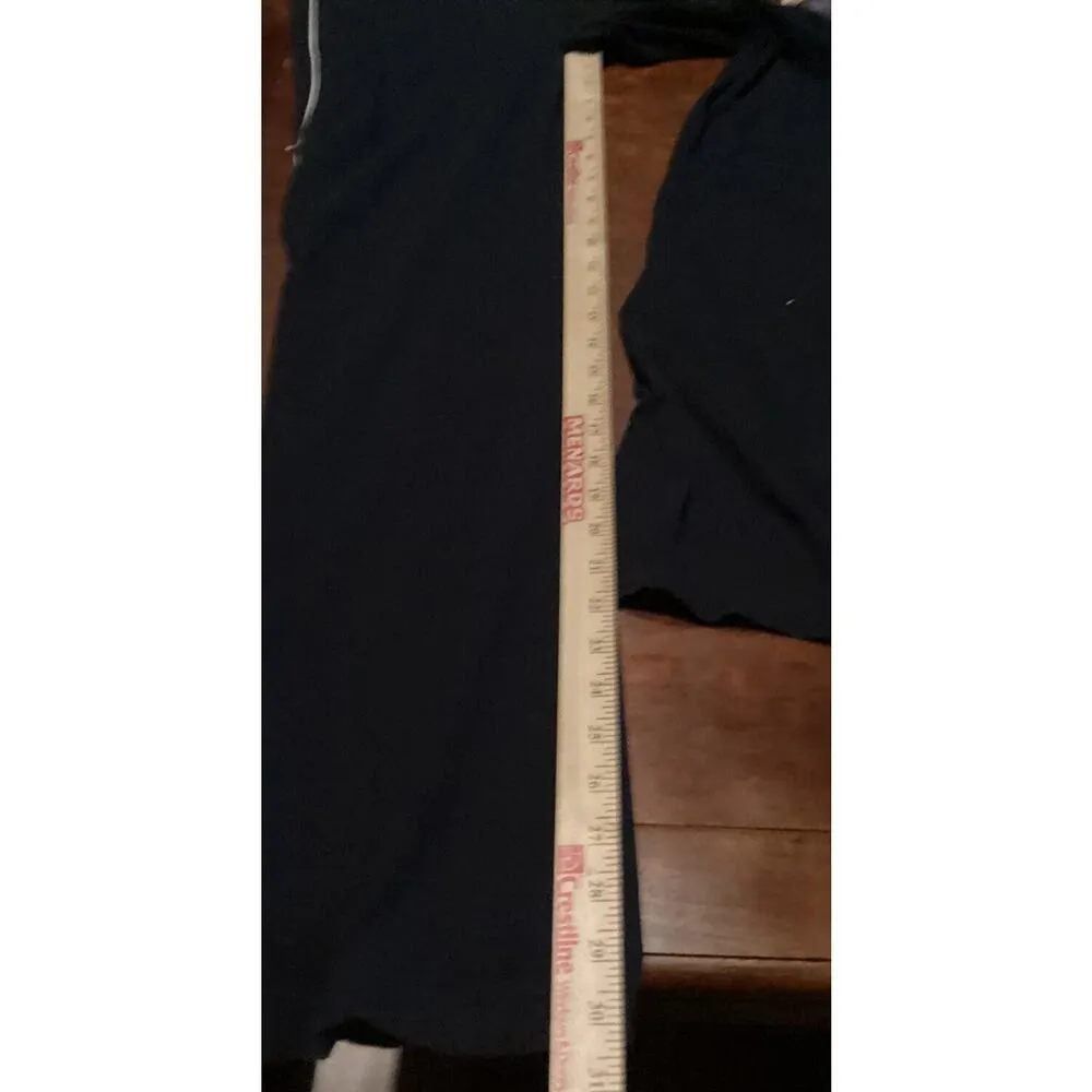 Jockey Womens Stretch Pants Medium Workout Yoga Sleep Gym Navy With Stripes - Image 5