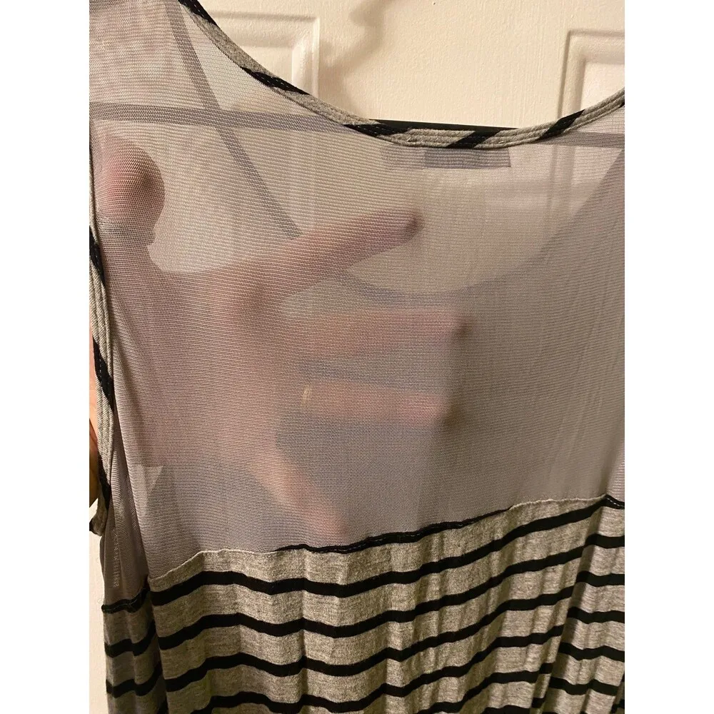 High low striped Maxi Dress XL - Image 6