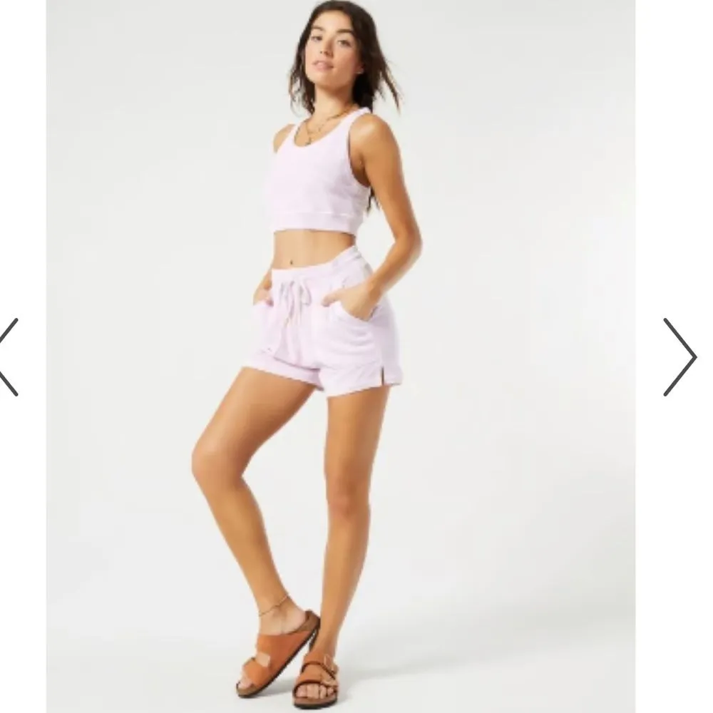 Revolve L*Space XL Active Lounge Shorts Cotton Baggy Peony Pastel Pink Comfy‎ - Image 7