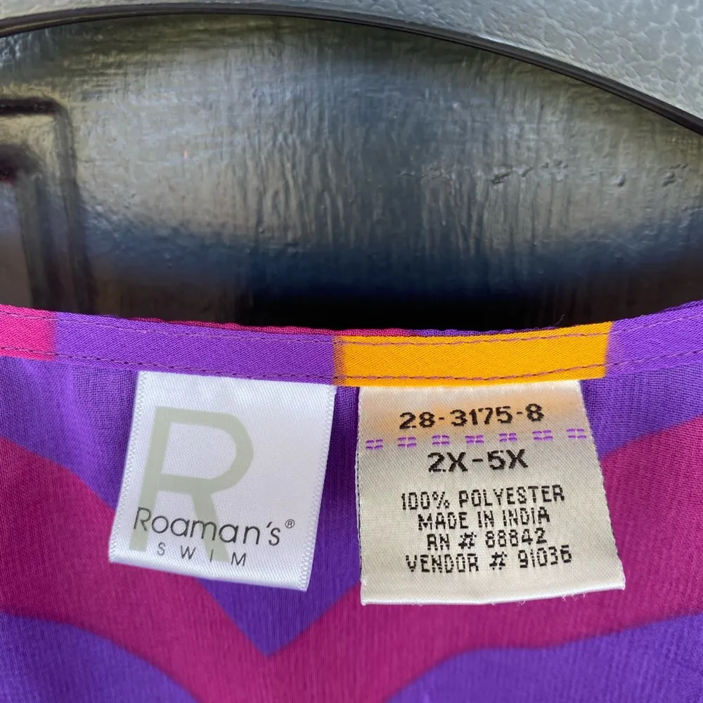 Roaman’s Swim Sheer, Caftan style beach cover - Image 3