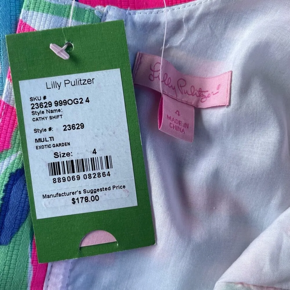 NWT Lilly Pulitzer Cathy Shift dress Exotic Garden - Image 3