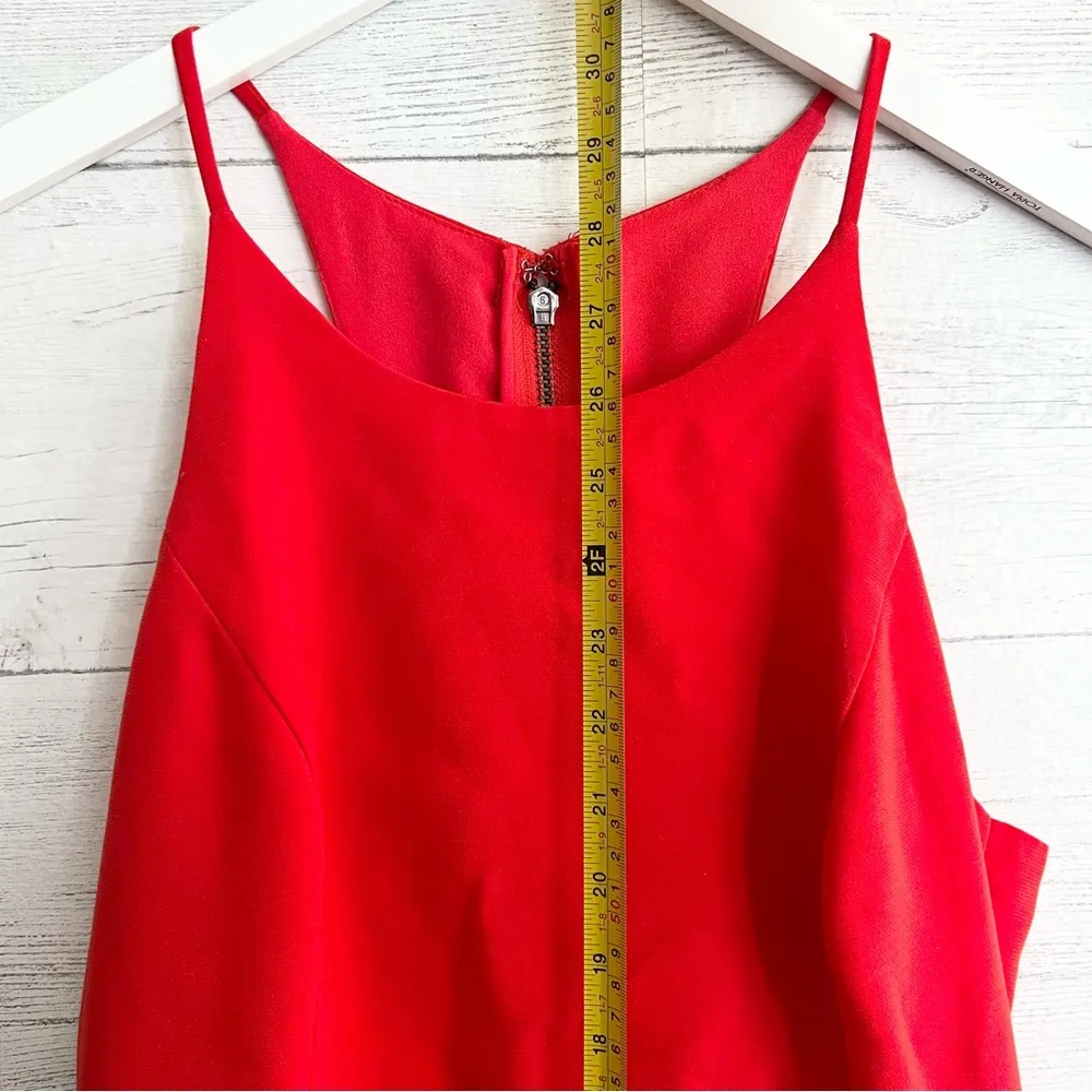 Red Wideleg Jumpsuit - Image 13