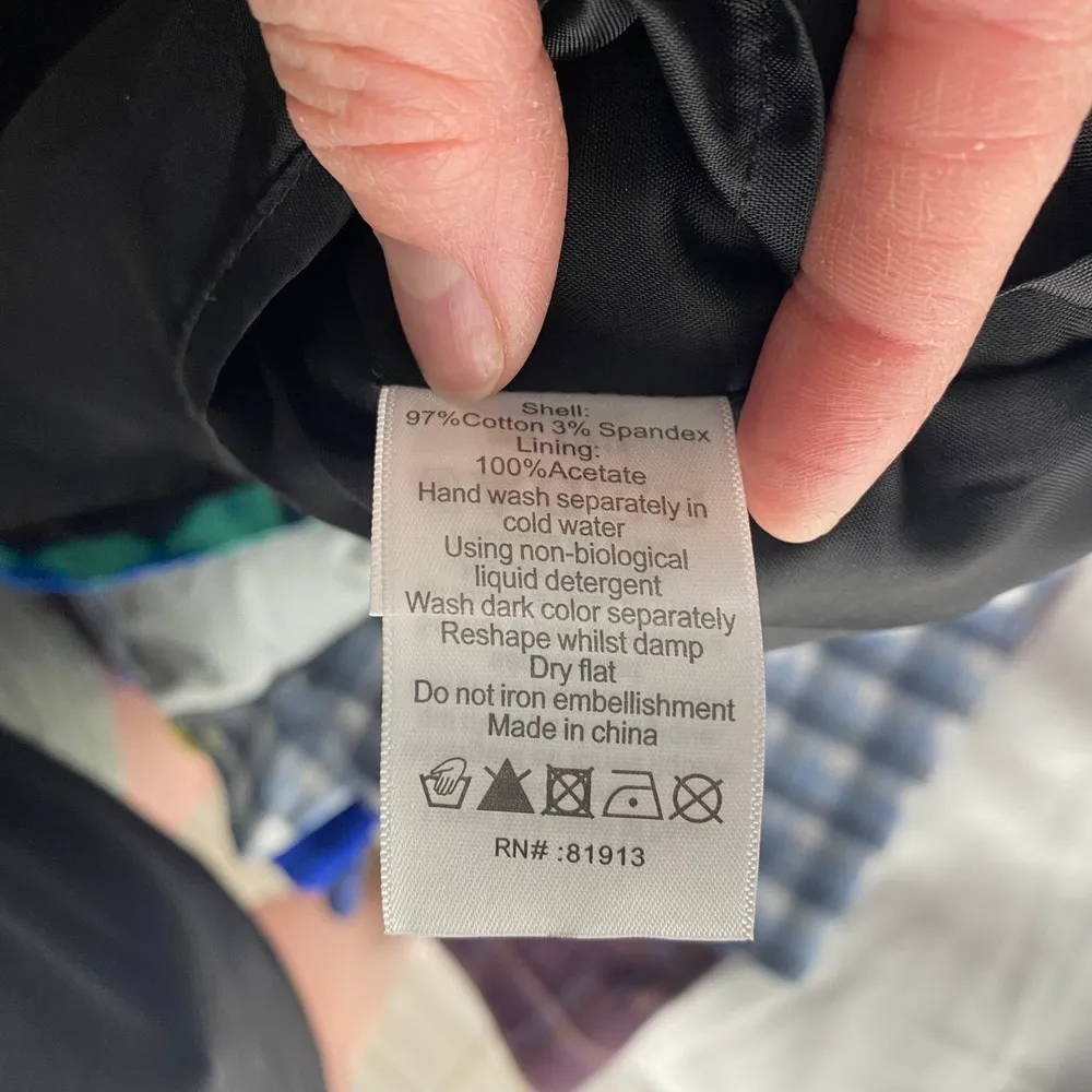 Anthropologie Plenty Tracy Reese Blue Abstract Tapestry Paint Print Dress Size 6 - Image 2