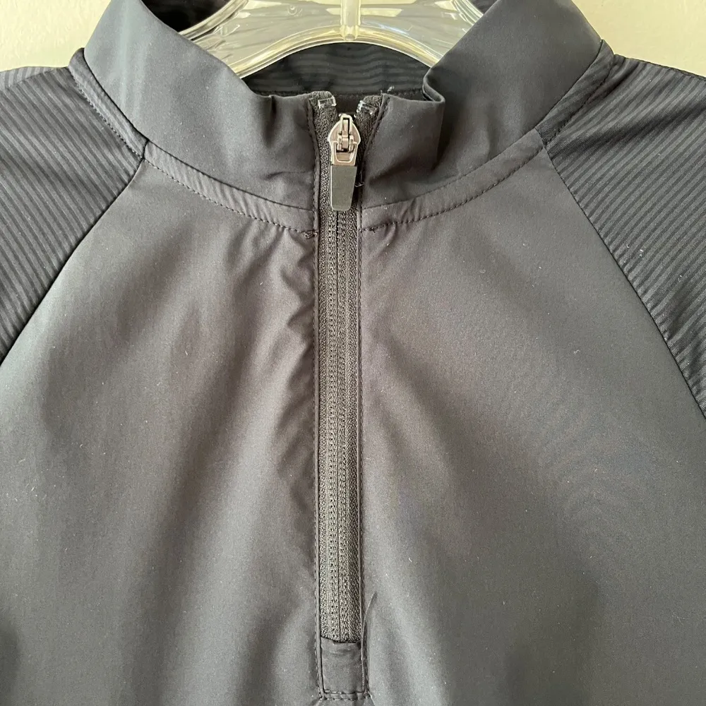 Hurley Sz‎ S Midi Dress Black UPF Swim Cover Up Stretch Shirt Pockets - Image 5