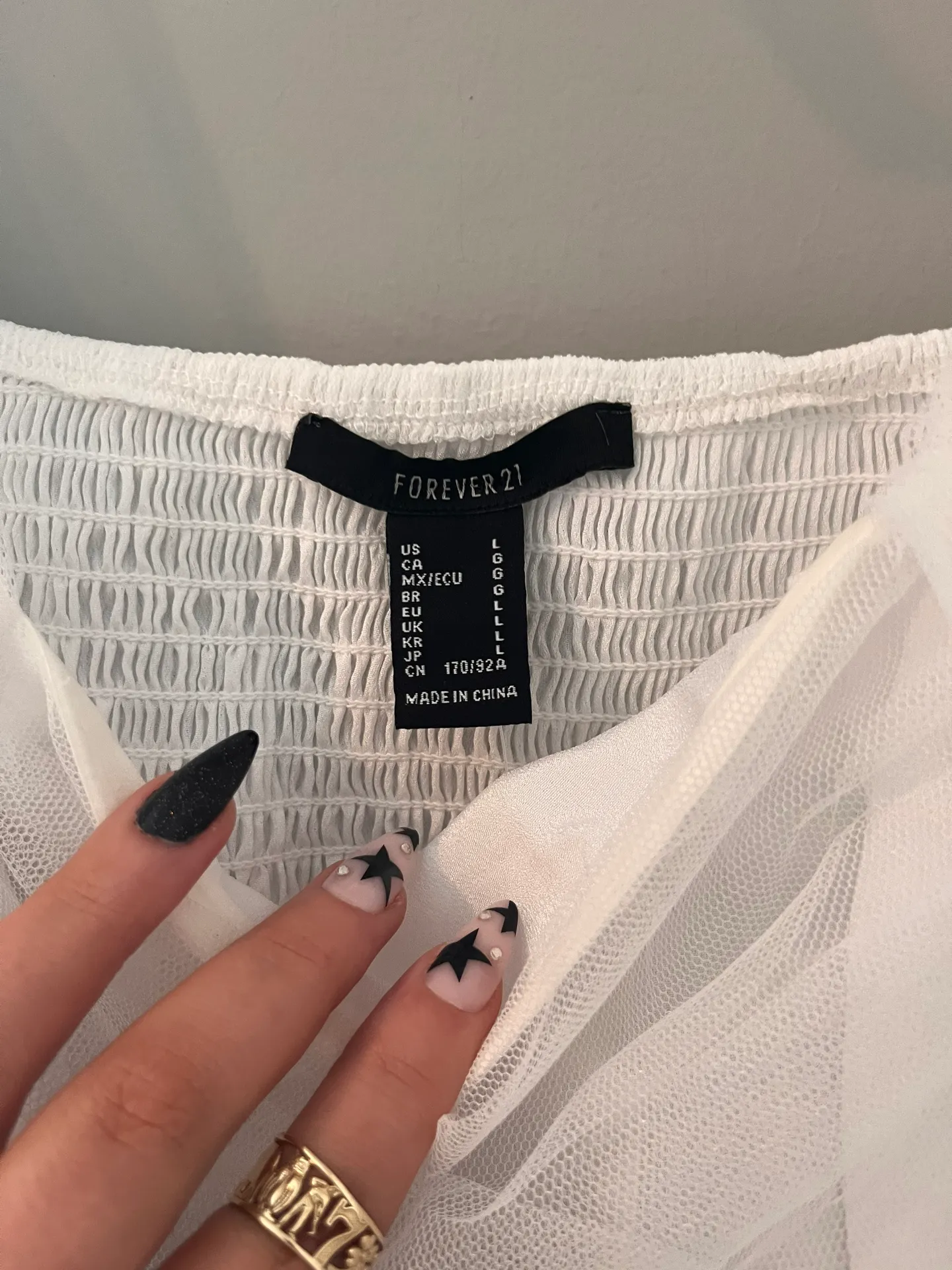 Forever 21 White Tulle Mini Dress - Image 4