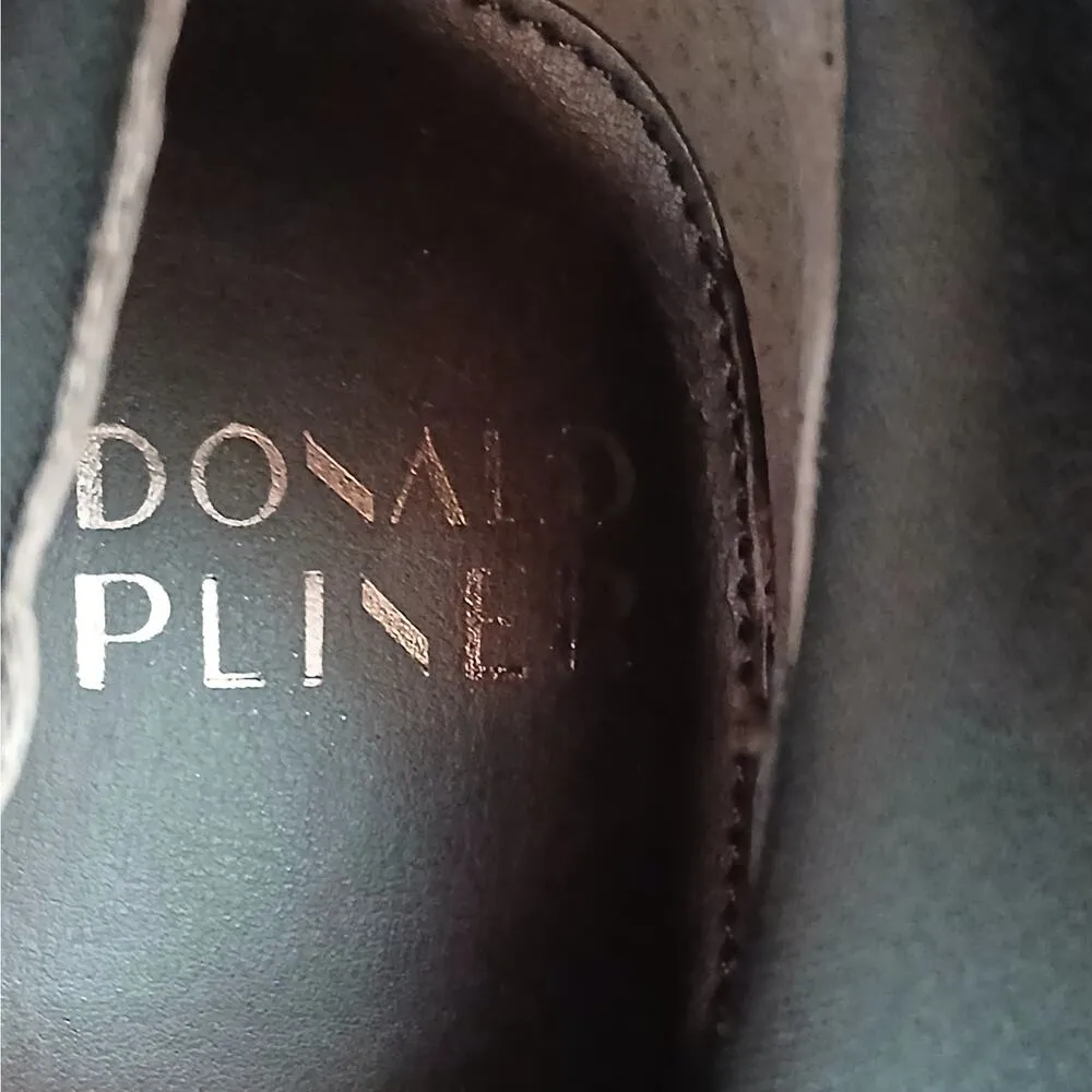 Donald Pliner Cattie Ankle Boots Womens 7.5M Brown Block Heel Whimsygoth Grunge - Image 8