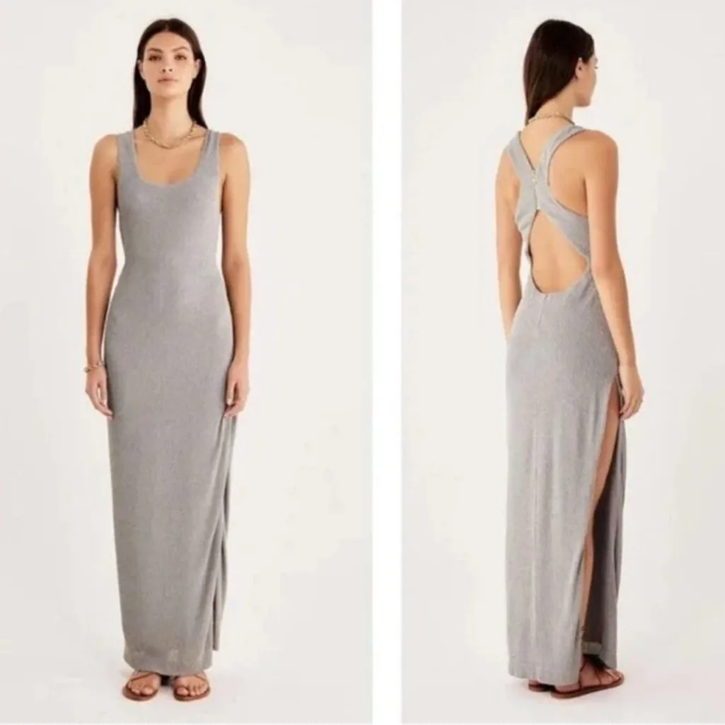 NWT Rumer Rosa Rib Maxi Seafoam Green Cut Out‎ Dress Sz XS $289 - Image 4