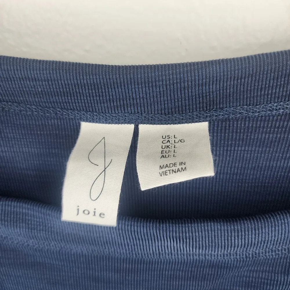 Joie blue midi shirt dress size L - Image 2