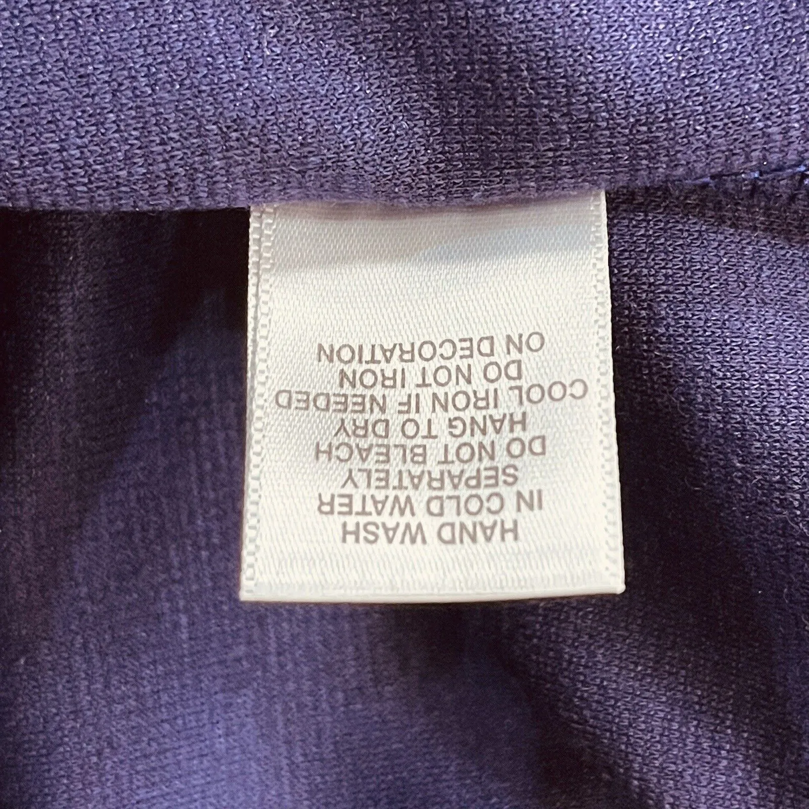 Dressbarn X-Large Open Cardigan 3/4 Ruched Sleeves Stretch Embellished Purple - Image 9