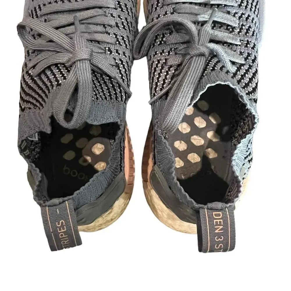 Adidas NMD R1STLT Primeknit Women's‎ Blue Athletic Sneakers Size 9.5 - Image 9