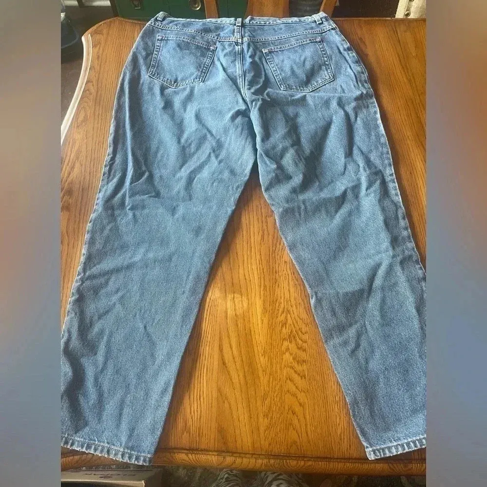 2 Pair Vintage L.L. Bean Light Wash Mom Jeans Size 18‎ EUC! 90’s Bin B Blue - Image 6