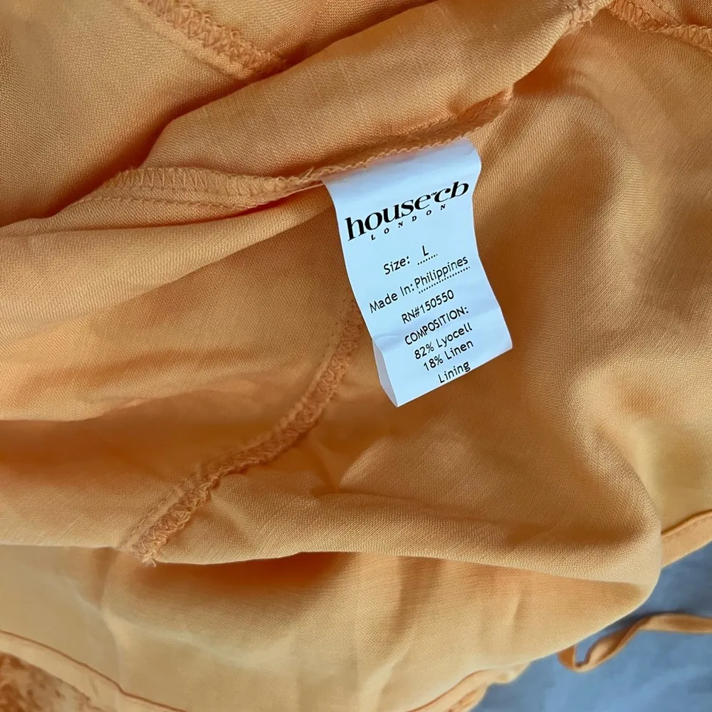 House of CB 'Phedra' Tangerine Shirred Maxi Sundress ♡ - Image 10