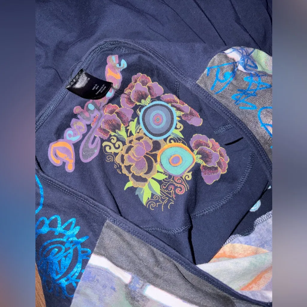 Desigual Richie dress y2k logo embroidered art deco $139 L 
Casual unique boho - Image 9