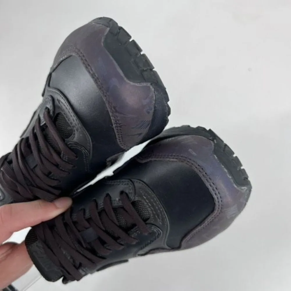 Nike Womens Air Max 1 Lux Logo Prints 2018 Round Toe Sneaker Shoes Purple Size 6 - Image 10