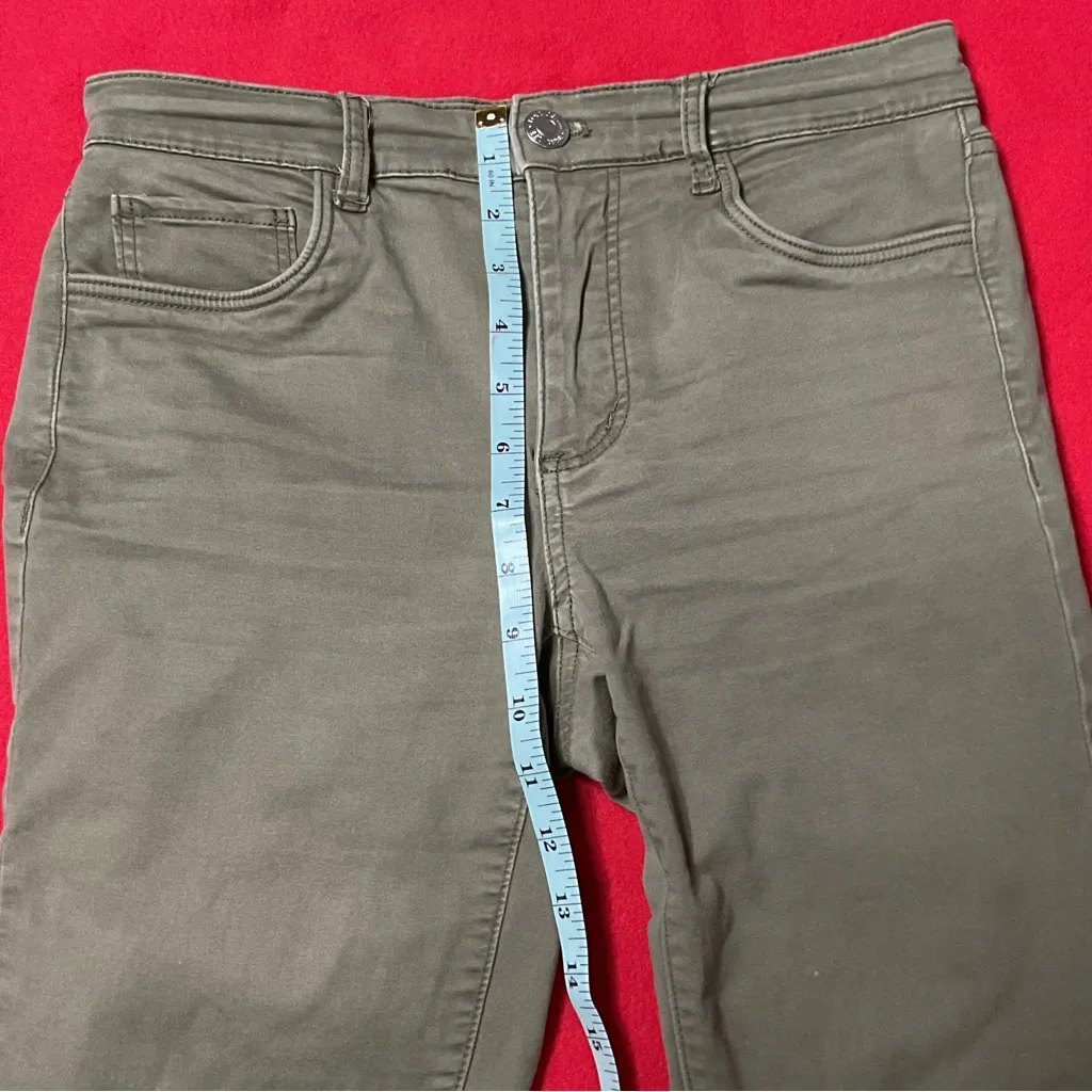 LOFT Olive Green Five-Pocket Skinny Pants Women’s Size 25/0 - EUC - Image 5