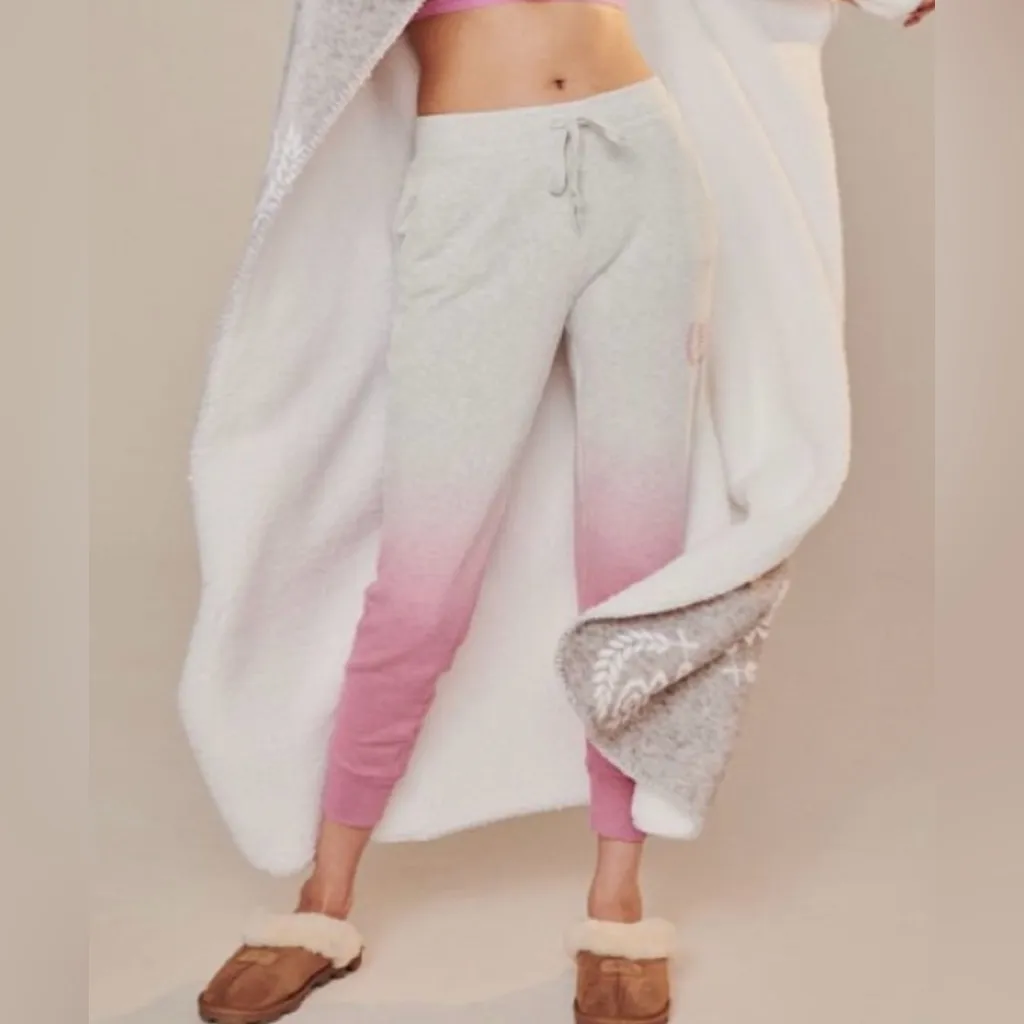 Victoria's Secret Pink NWT Gray and Pink Ombre Joggers With Pockets Size XL - Image 2