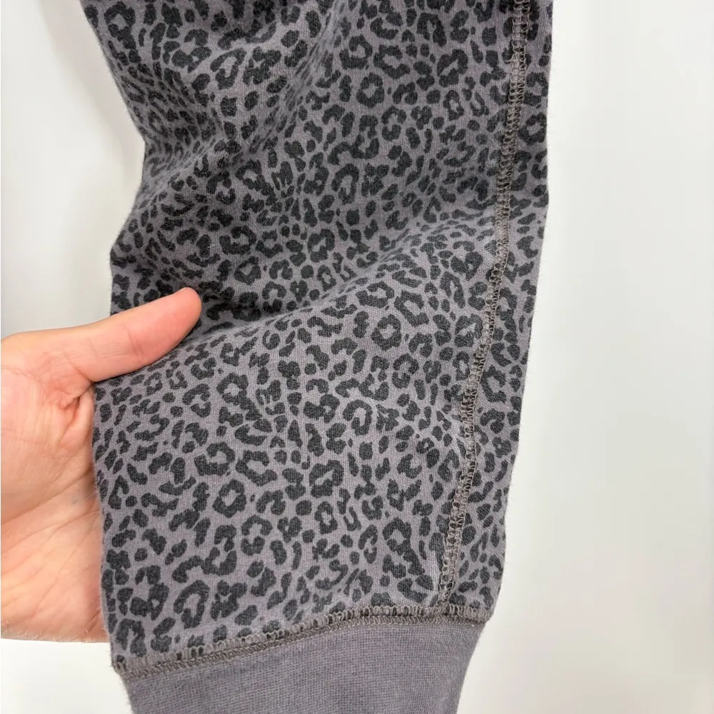 J.Crew Factory Leopard Print Terry Joggers cotton Sweatpants Size Large - Image 10