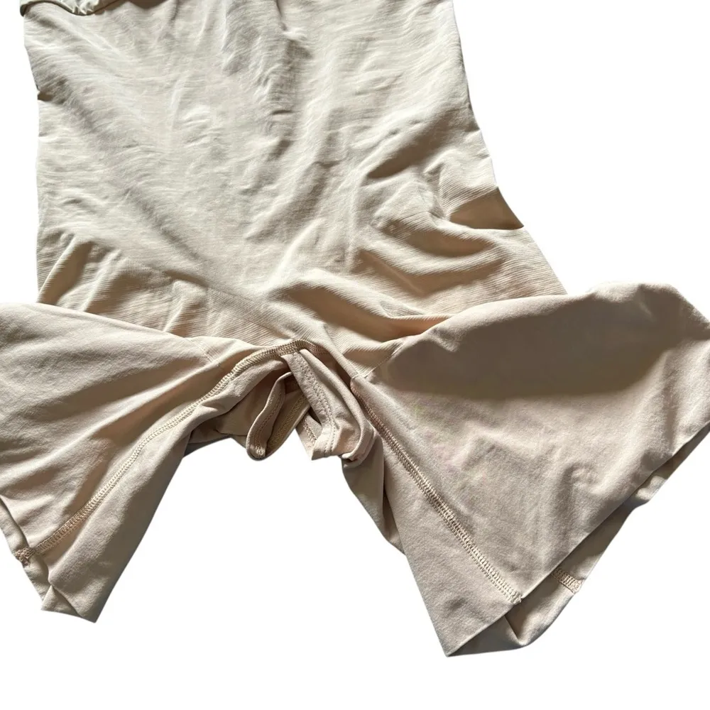 SPANXsculpt OnCoreOpen-Bust Mid-Thigh Bodysuit Nude XL Booty Enhancing Shapewear - Image 7