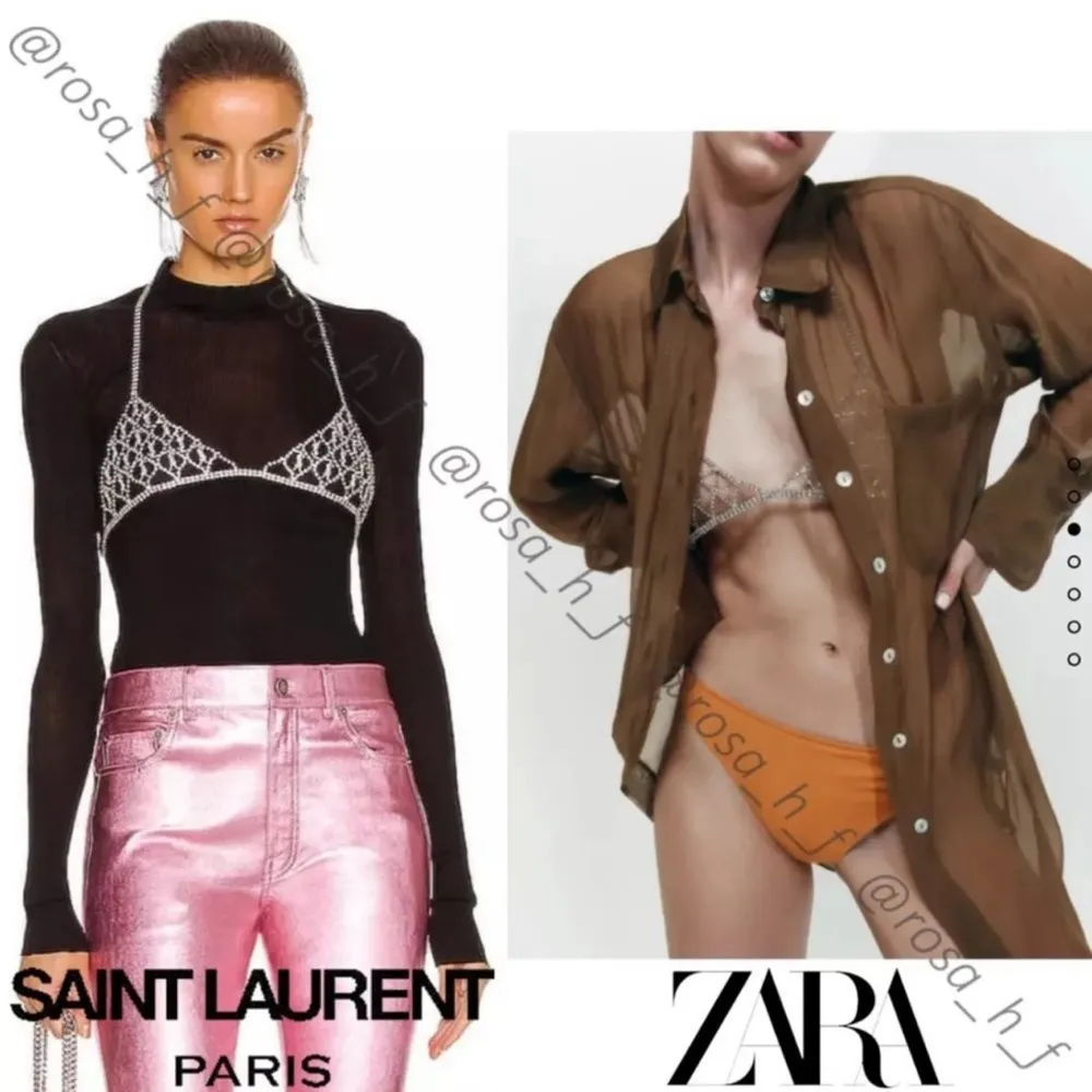 NWT Zara Rhinestone Jewel Top - Image 3