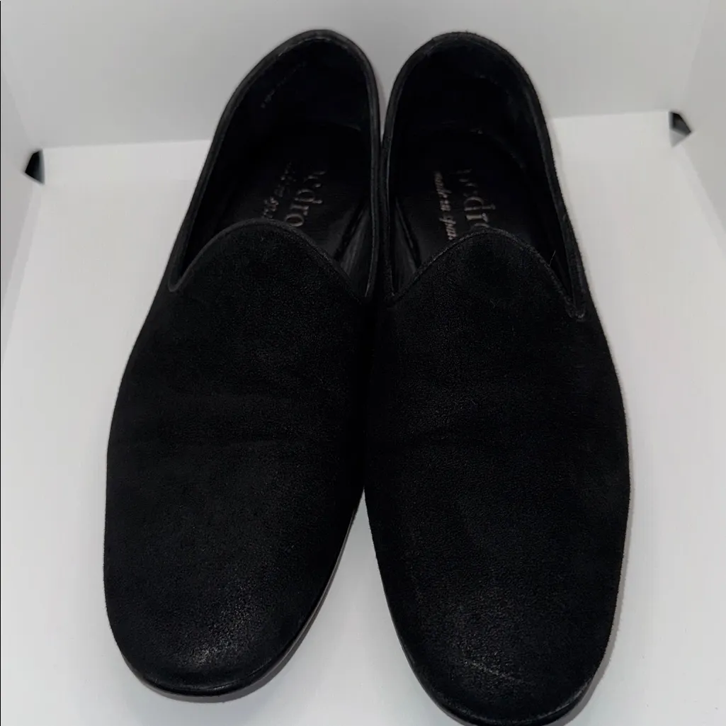 Pedro Garcia Garan Loafers w Swarovski Crystals Black Suede Women’s EU 8 US 8 Size 7 - Image 2