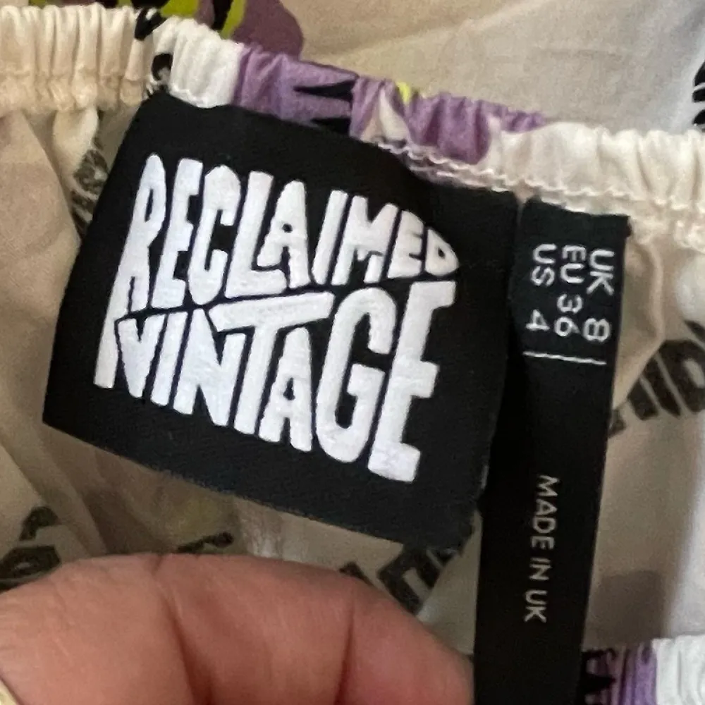 Reclaimed Vintage Floral Print Retro Mini Dress Size 4 - Image 4