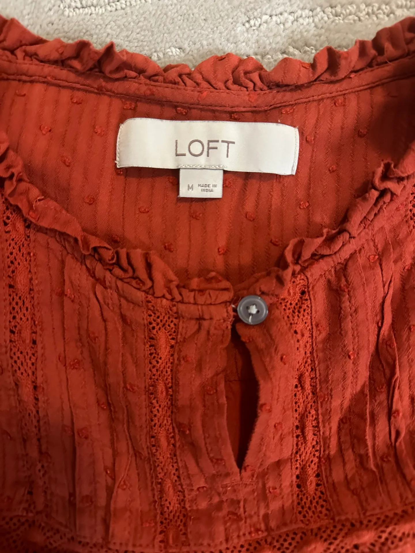 Orange Long Sleeve Dress - Image 2