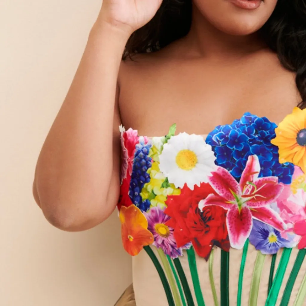 Tyler McGillivary‎ Bouquet Corset 1X Top Pink Size 18W - Image 8