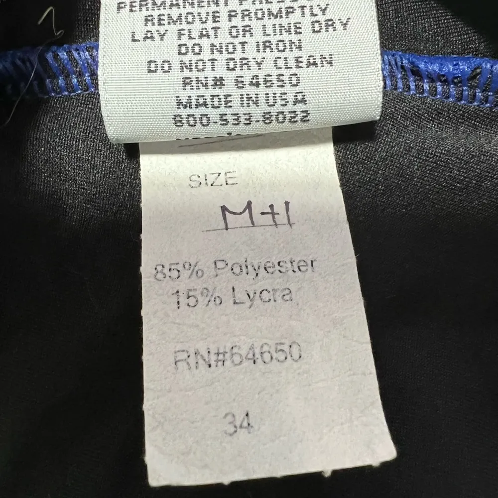 Varsity Spirit Blue W/ Green Tie-dye Waist Band Cheer Shorts Practice Wear - Image 5