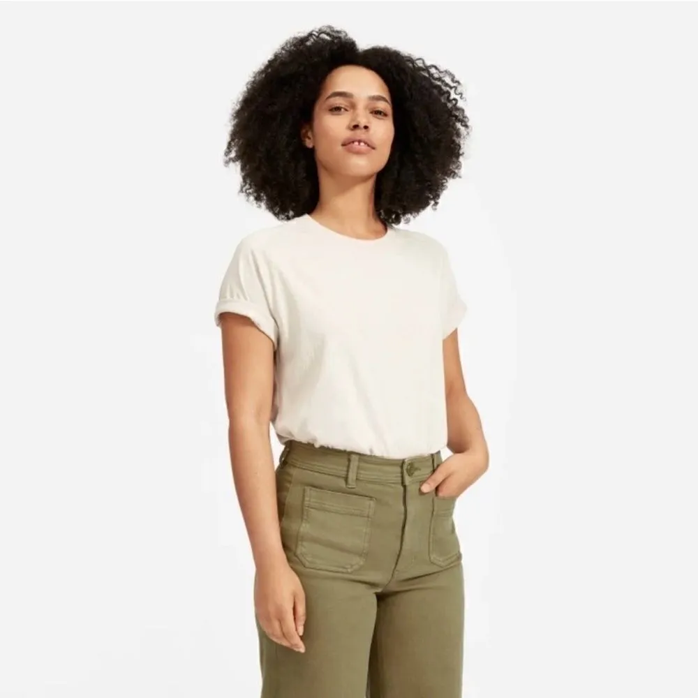Everlane Wide Leg Crop Pants Patch Pockets - Image 5