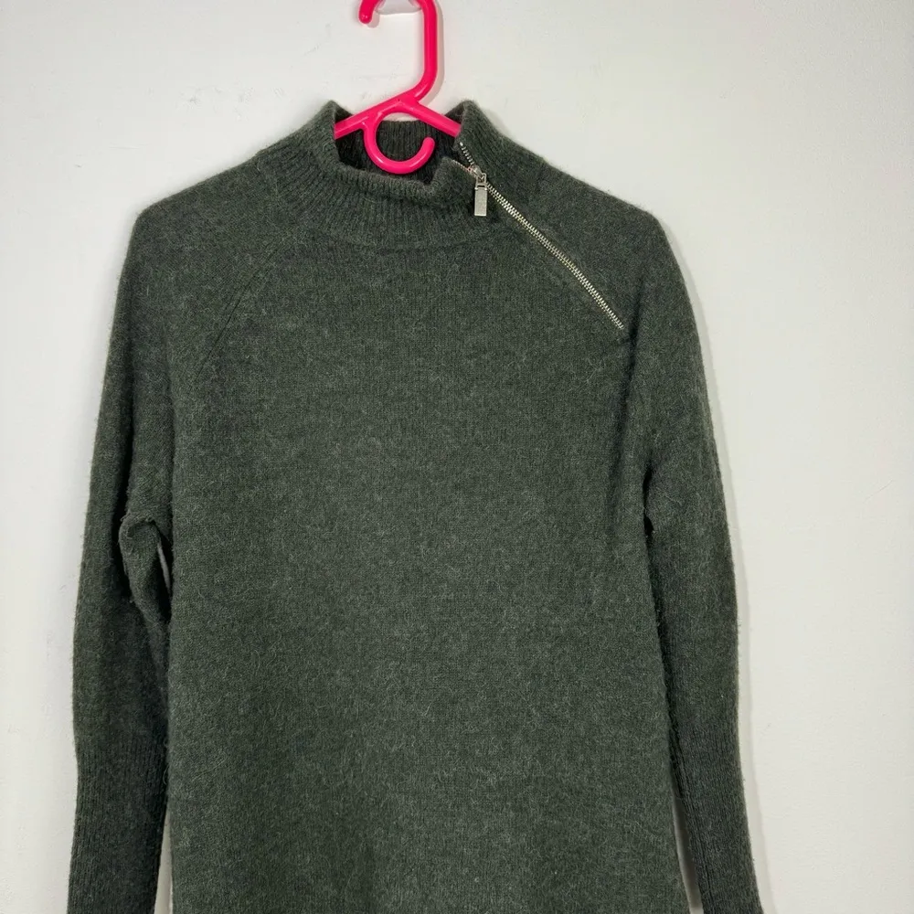 Vineyard Vines Sweater Alpaca Blend Pullover Zipper Neck Poncho Size Medium - Image 5