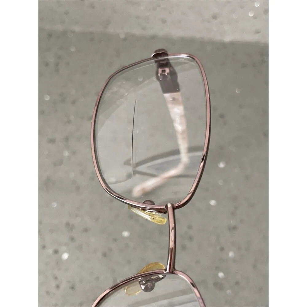 TRES JOLIE 154 501 PINK IVORY MARBLE FRAMES ONLY EYEGLASSES full rim 53 - Image 13
