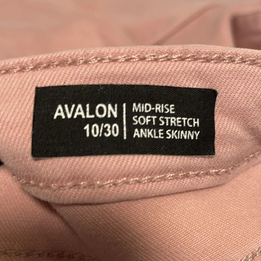 Buffalo David Bitton Mid Rise Stretch Skinny Avalon Jeans Forever Pink Size 10 - Image 10