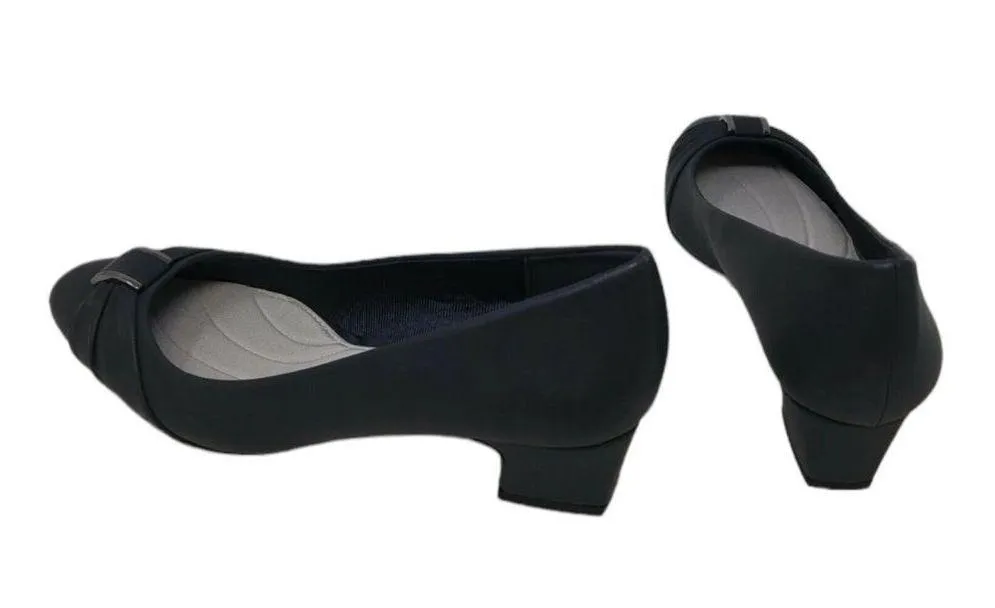 Easy Street Heels Navy Eloise Dress Pumps Size 8 M New In Box Blue Comfort - Image 4