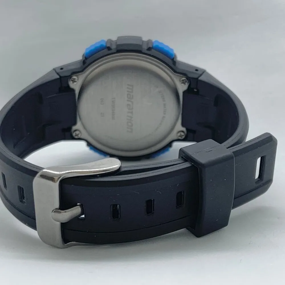 Marathon chrono alarm ladies digital 38mm watch blue black tone 50M WR - Image 4