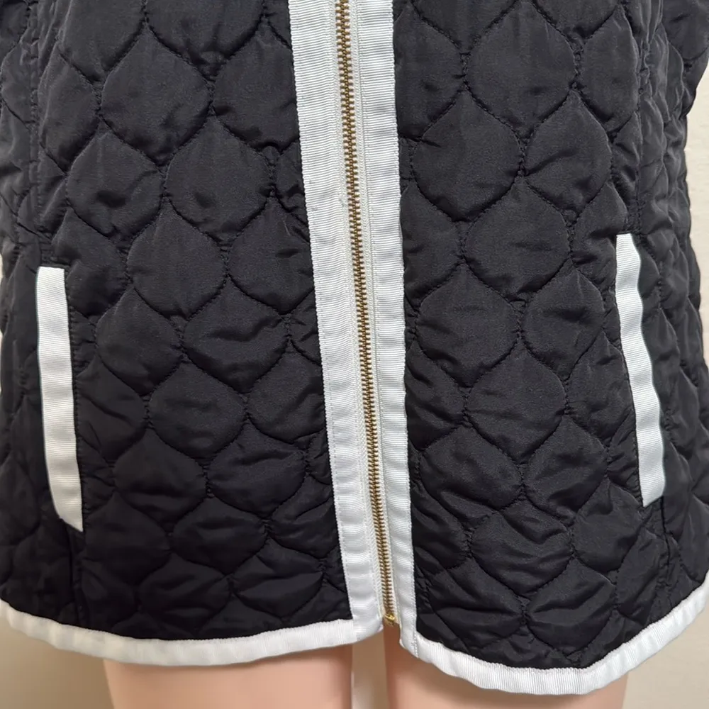 CROWN & IVY black Quilted Vest women size XL - Image 3