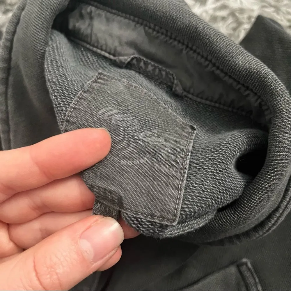 Aerie oversized dark grey button down long sleeve size xs - Image 4