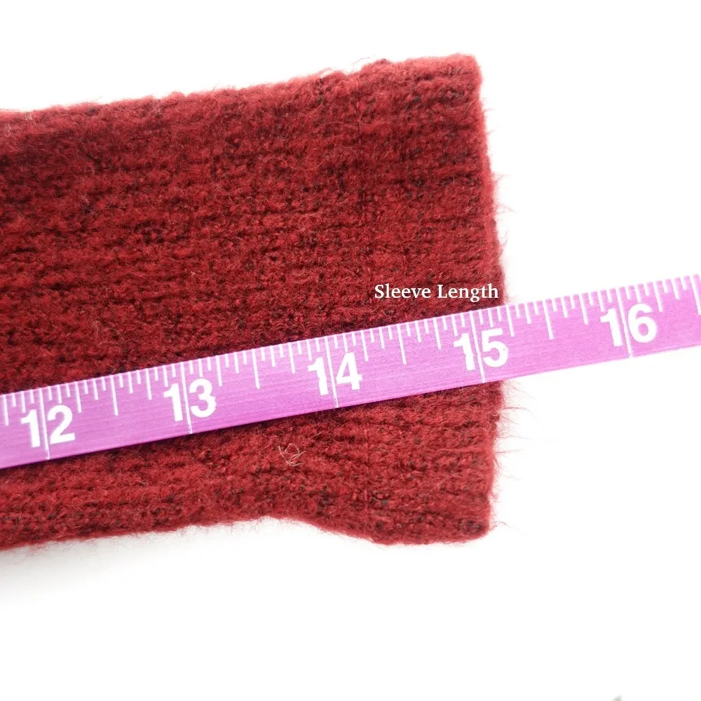 1988 Oversized Baggy Loose Fit Burgundy Red Rust Sweater - Image 8