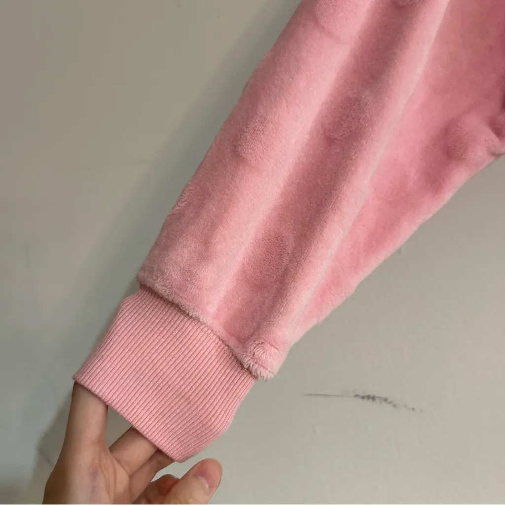 Walt Disney World Piglet Pink Polka Dot Fleece Spirit Jersey Size Small - Image 2