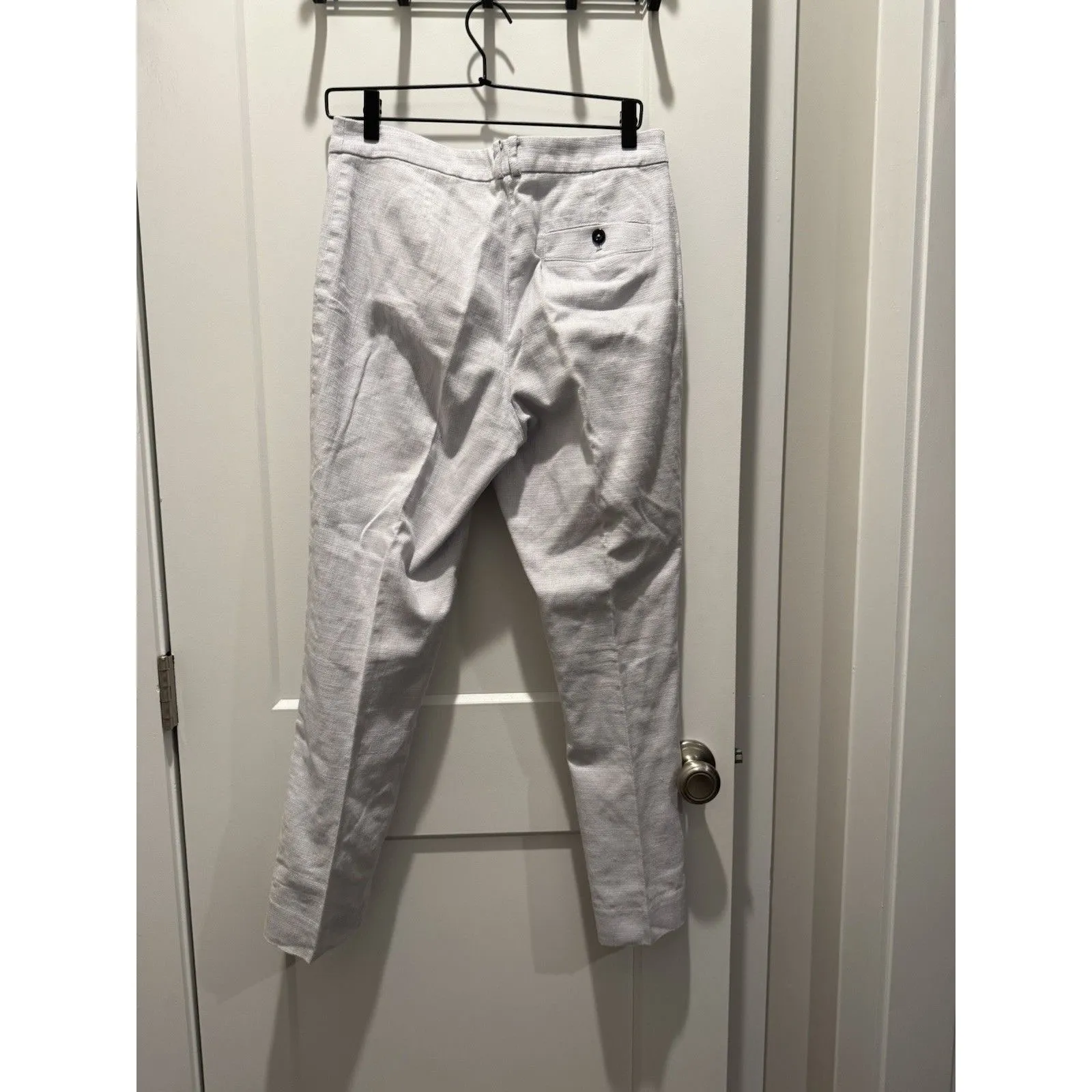 Women’s Dress Pants Anthropologie Pale Blue Essential Slim Pants Size 6 Box C - Image 2