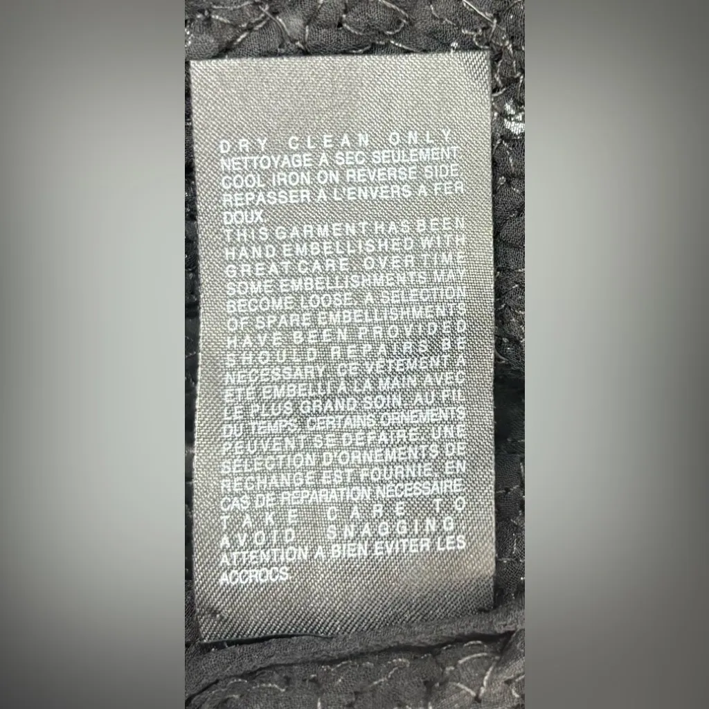 All Saints Spiritual Fields 4 Hand Embellished Black Granite Tunic Top -Formal - Image 10